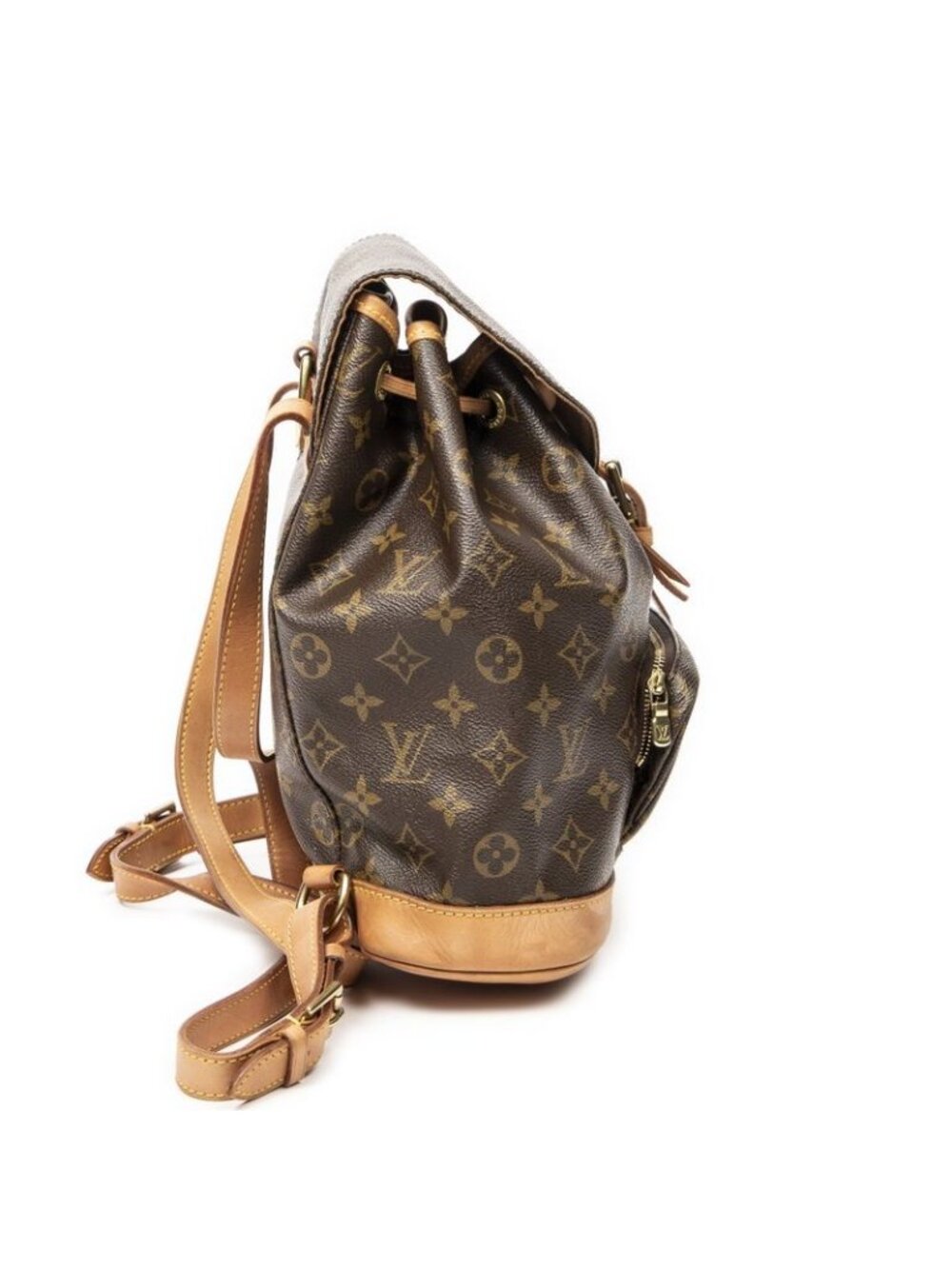 Louis Vuitton Montsouris Brown Monogram Canvas Shoulder Bag - Picture 4 of 10